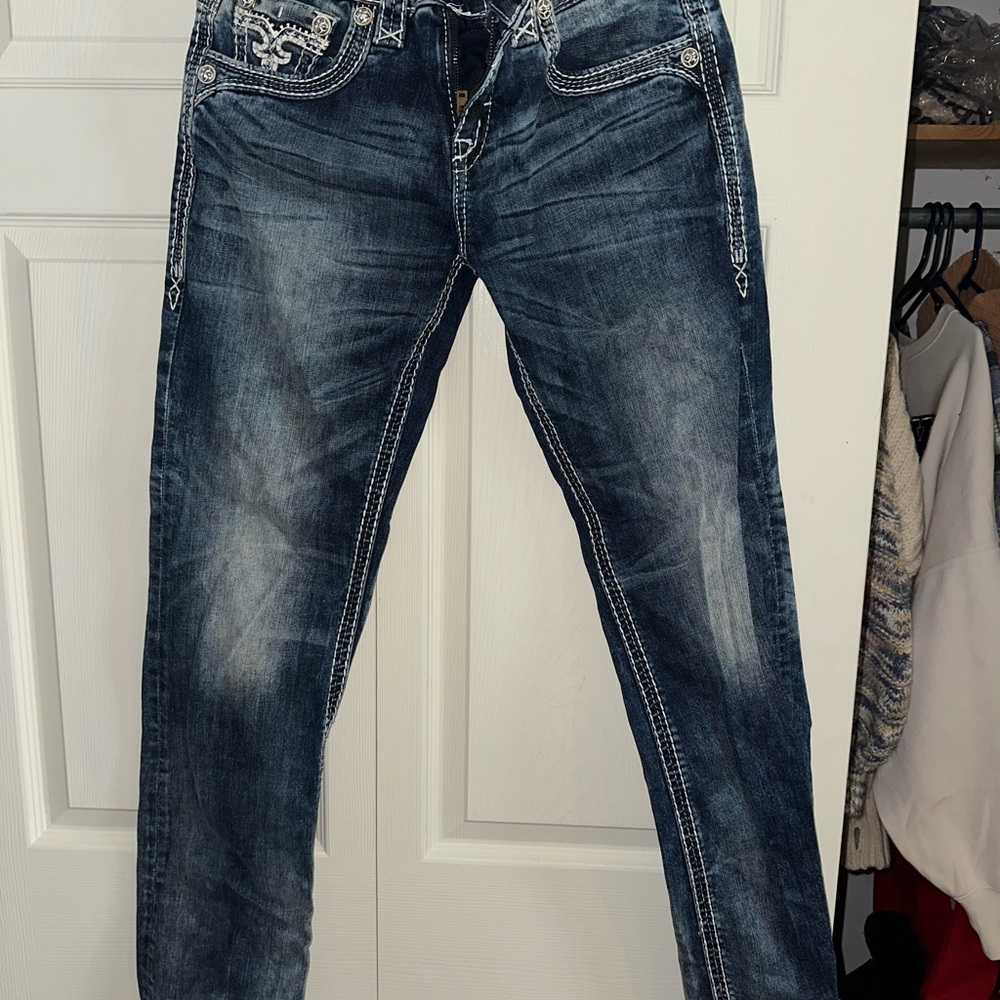 Rock Revival Dark Blue Bootcut Jeans